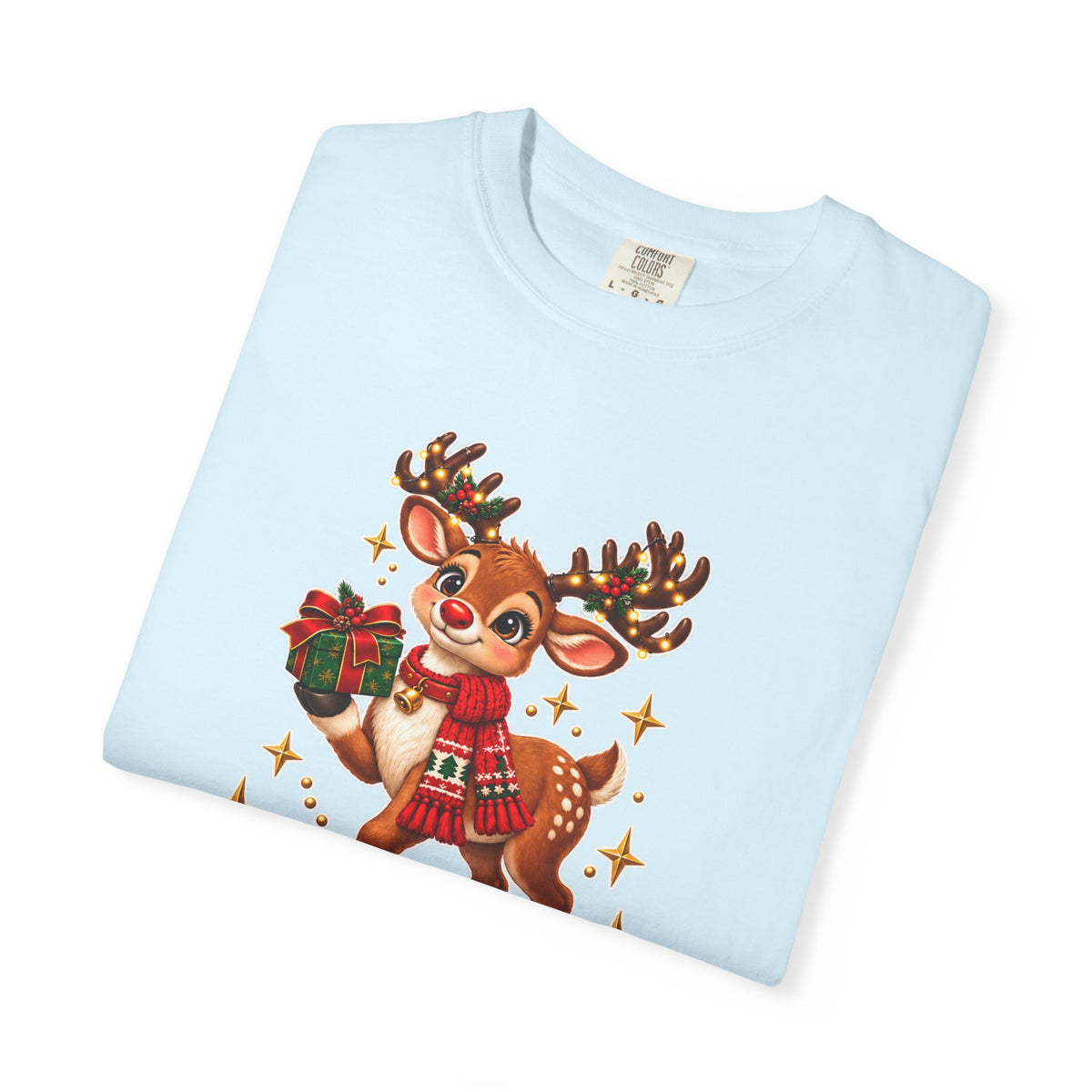 Christmas Reindeer T-Shirt — "Sweet Granddaughter You're an Answered Prayer" Holiday Tee