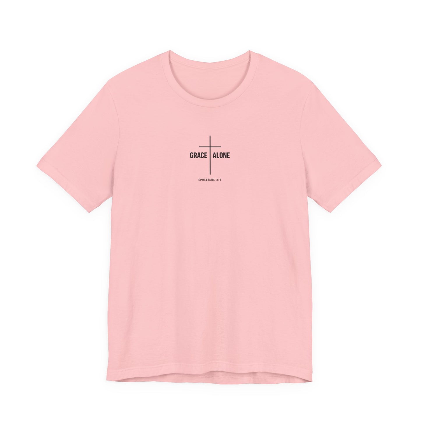 Grace Alone T-Shirt — Ephesians 2:8 Christian Cross Tee