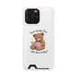 Phone Case — "Spend Quality Time with Jesus Today" Teddy Card Holder