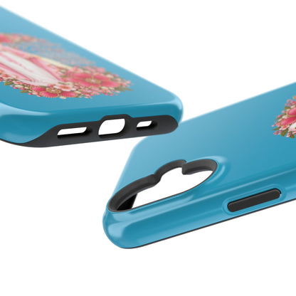Religious Floral Phone Case — 'Blessed Virgin' Magnetic Impact-Resistant Case