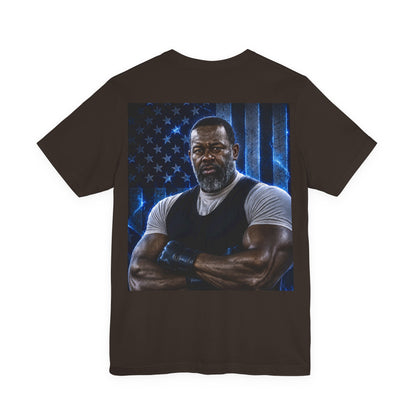 Big Frost T-Shirt — Icy Text & Bold Portrait Graphic Tee DOUBLE SIDED PRINT