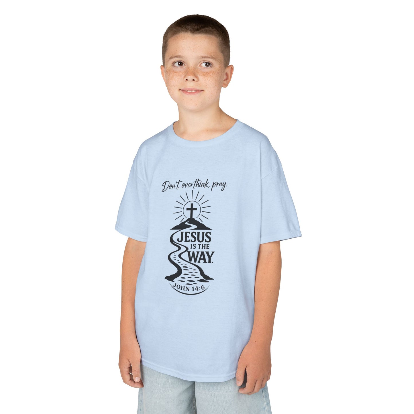 UnisexKids Tee — "Jesus Is The Way" Faith Graphic (John 14:6)