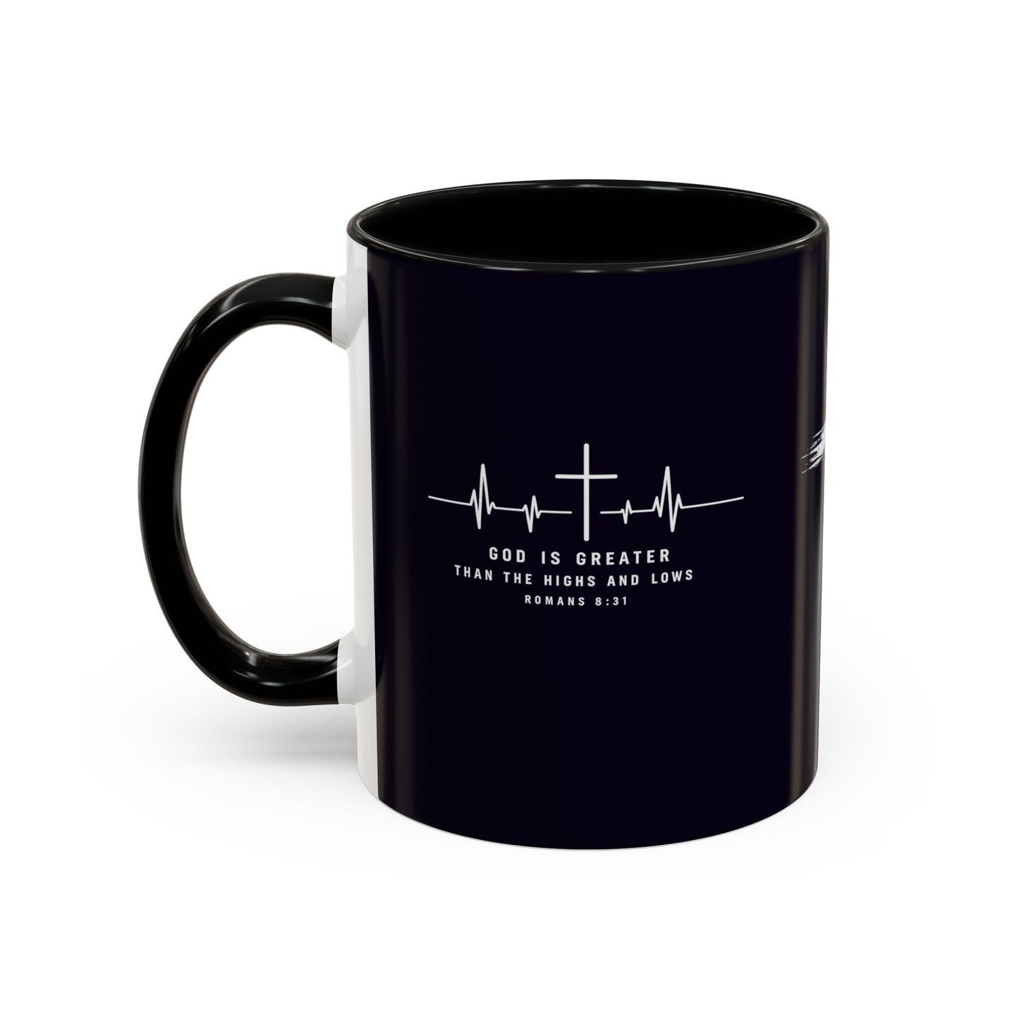 Christian faith gift  Coffee Mug — 'Tetelestai' Cross Design with Isaiah 12:2 Scripture (11/15oz Accent Mug)