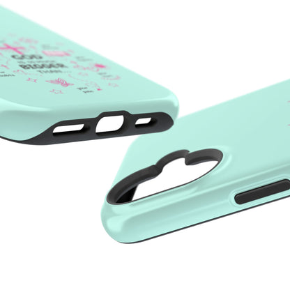 Mint Christian Phone Case — "God Is So Much Bigger Than..." Magnetic Impact-Resistant
