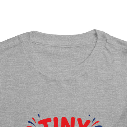 Tiny Patriot Toddler Tee – Cute American Flag 4th of July Shirt