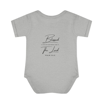 Baby Bodysuit – "My First 4th of July" Patriotic Infant Onesie