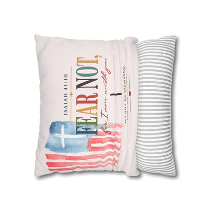 Faith Pillow: "Fear Not, For I Am With You" Isaiah 41:10 Decorative Throw Pillow