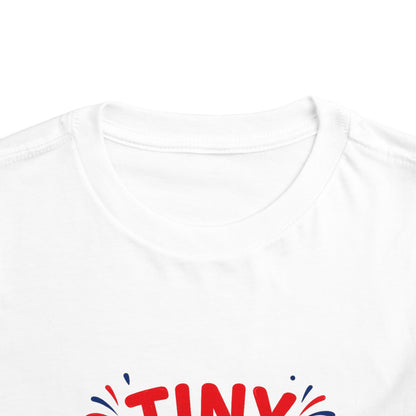 Tiny Patriot Toddler Tee – Cute American Flag 4th of July Shirt