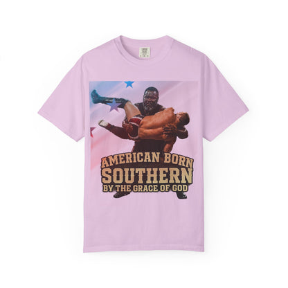 Southern Born T-Shirt — "American Born Southern by the Grace of God" Graphic Tee