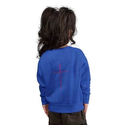 Toddler Sweatshirt — "I Roll With Jesus" Christian Toddler Tee