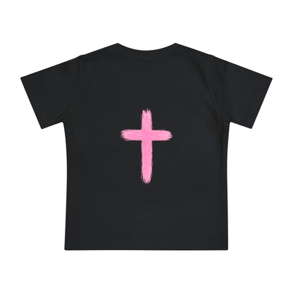 Christian Baby T-Shirt – "I Can Do All Things" Philippians 4:13 Pastel Cross