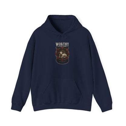 Worthy of the Lamb double print Hoodie – Christian Sheep & Roses Gospel Pullover