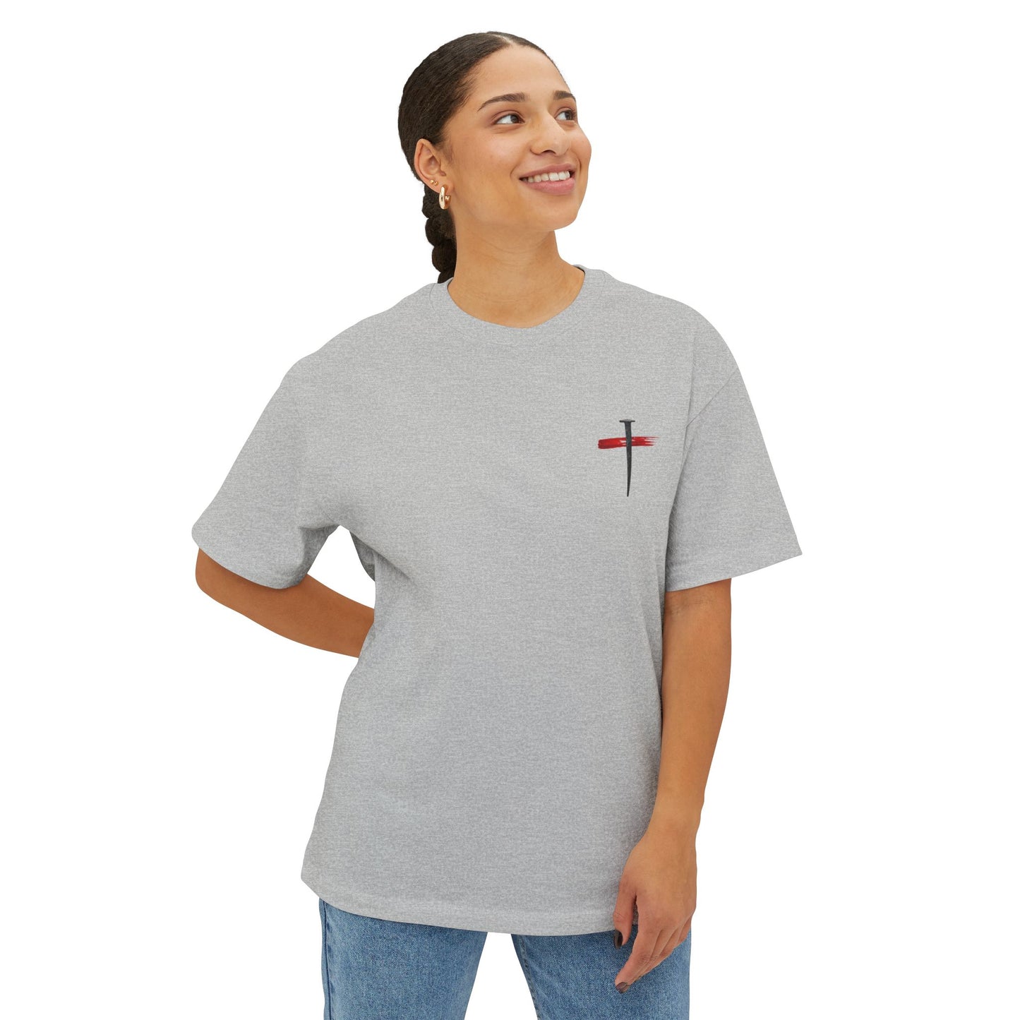 UNISEX BOXY TEE John 14:8 Faith Tee — “If God Is All You Have, You Have All You Need” Oversized TEE