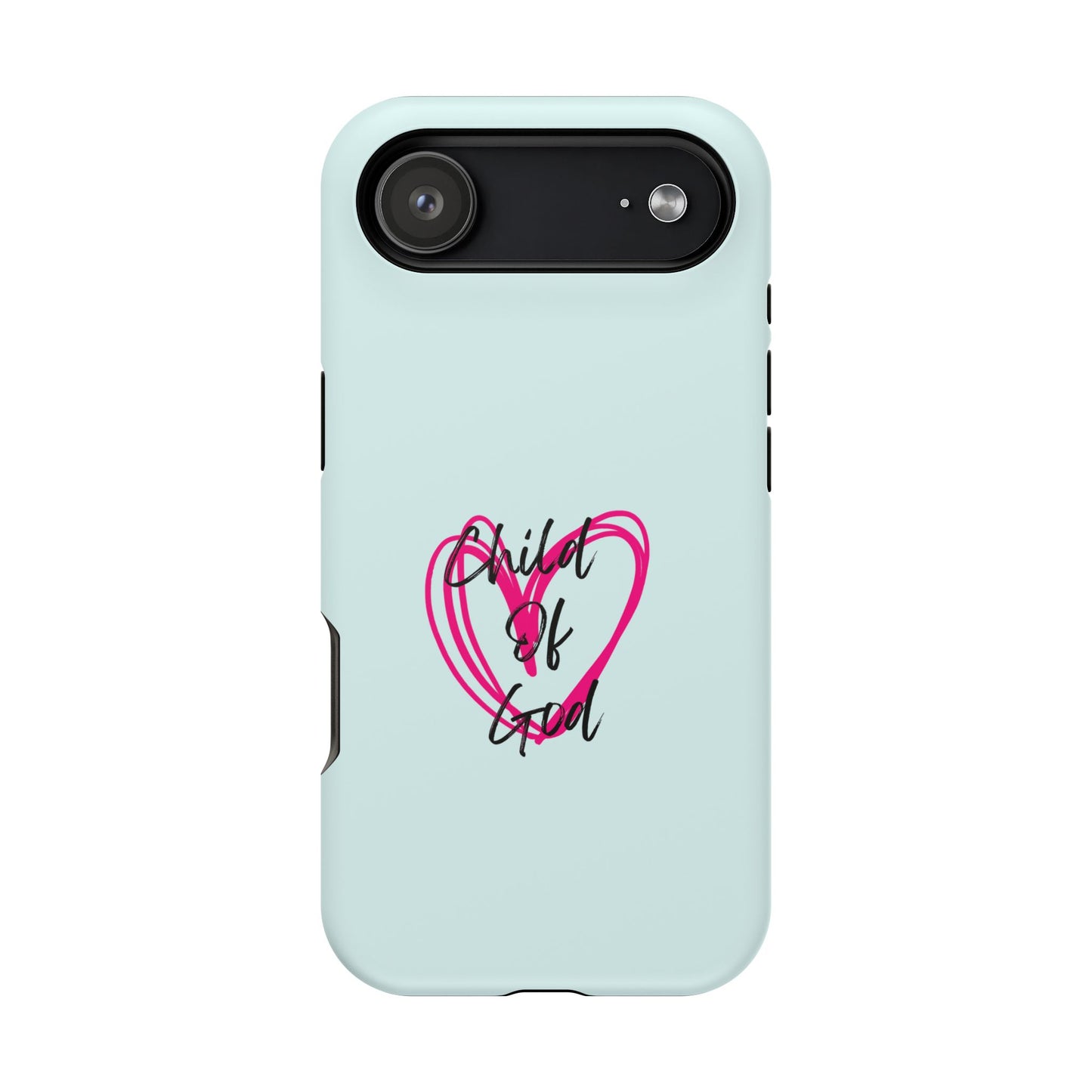Phone Case — "Child of God" Pink Heart Magnetic Impact-Resistant