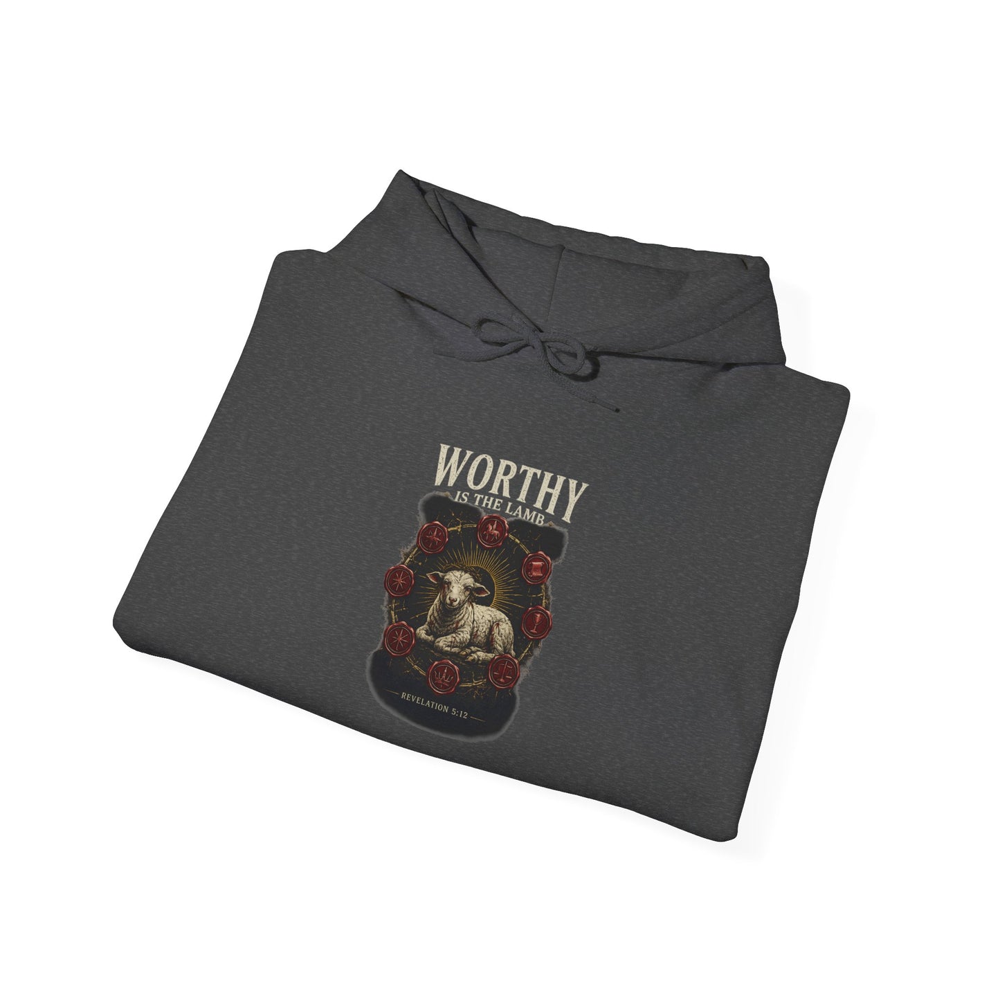 Worthy of the Lamb double print Hoodie – Christian Sheep & Roses Gospel Pullover