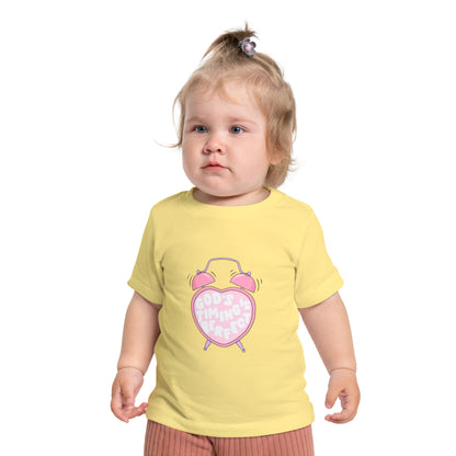Baby T-Shirt — Pink "Child of God" Heart Alarm Design