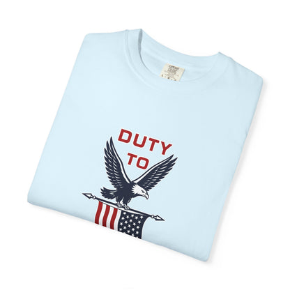 Duty to God Eagle American Flag T-Shirt