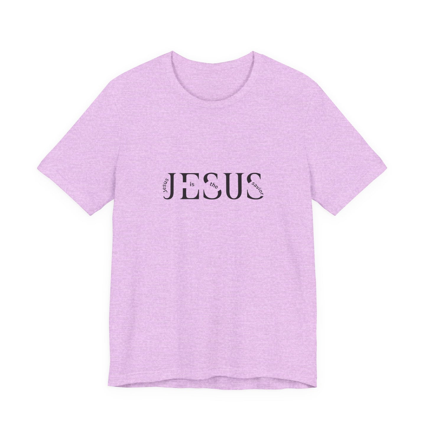 Jesus Minimalist Tee — Distressed Script Christian T-Shirt