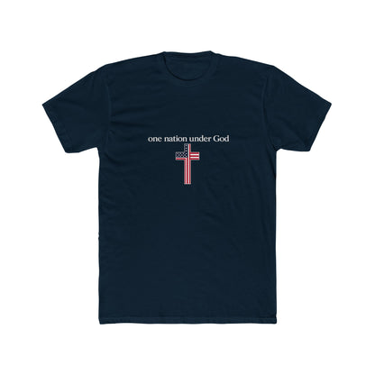 One Nation Under God Cross T-Shirt — Patriotic Christian Tee