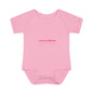 Infant Bodysuit – "God Is Within Her She Will Not Fall" Pink Cross Christian Baby Onesie