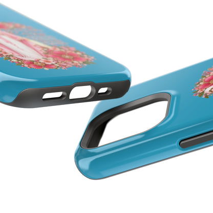 Religious Floral Phone Case — 'Blessed Virgin' Magnetic Impact-Resistant Case