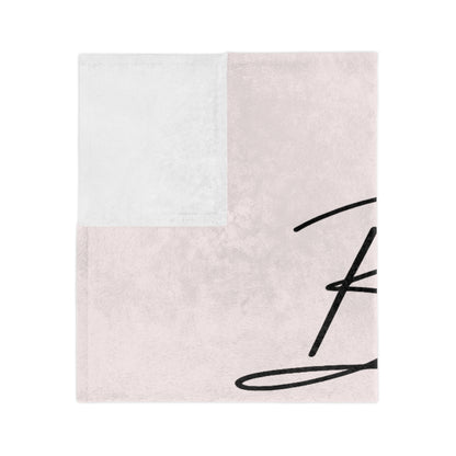 Blessed Psalm 33:12 Velveteen Blanket — Soft Christian Throw