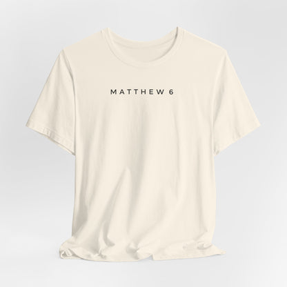 Matthew 6 Prayer Cross Tee — Our Father Lord's Prayer Christian T-Shirt