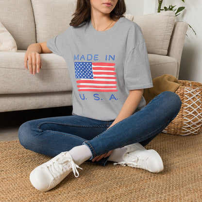 Made in U.S.A. T-Shirt — American Flag Graphic Tee