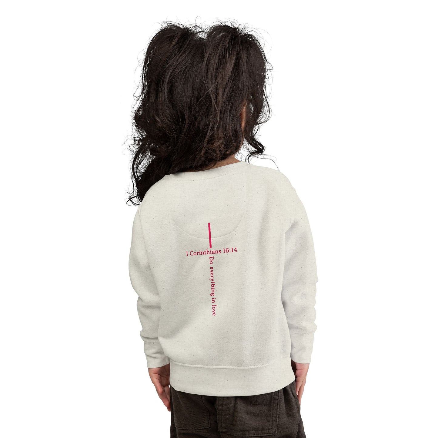Toddler Sweatshirt — "I Roll With Jesus" Christian Toddler Tee