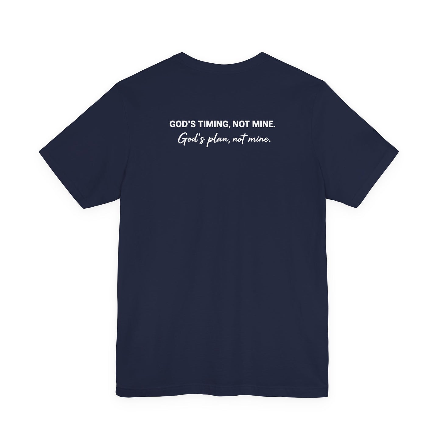 Christian Cross T-Shirt – Subtle White Cross Faith Tee