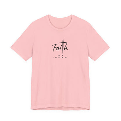 Faith Cross T‑Shirt — 'Our Father' Prayer Typography Tee