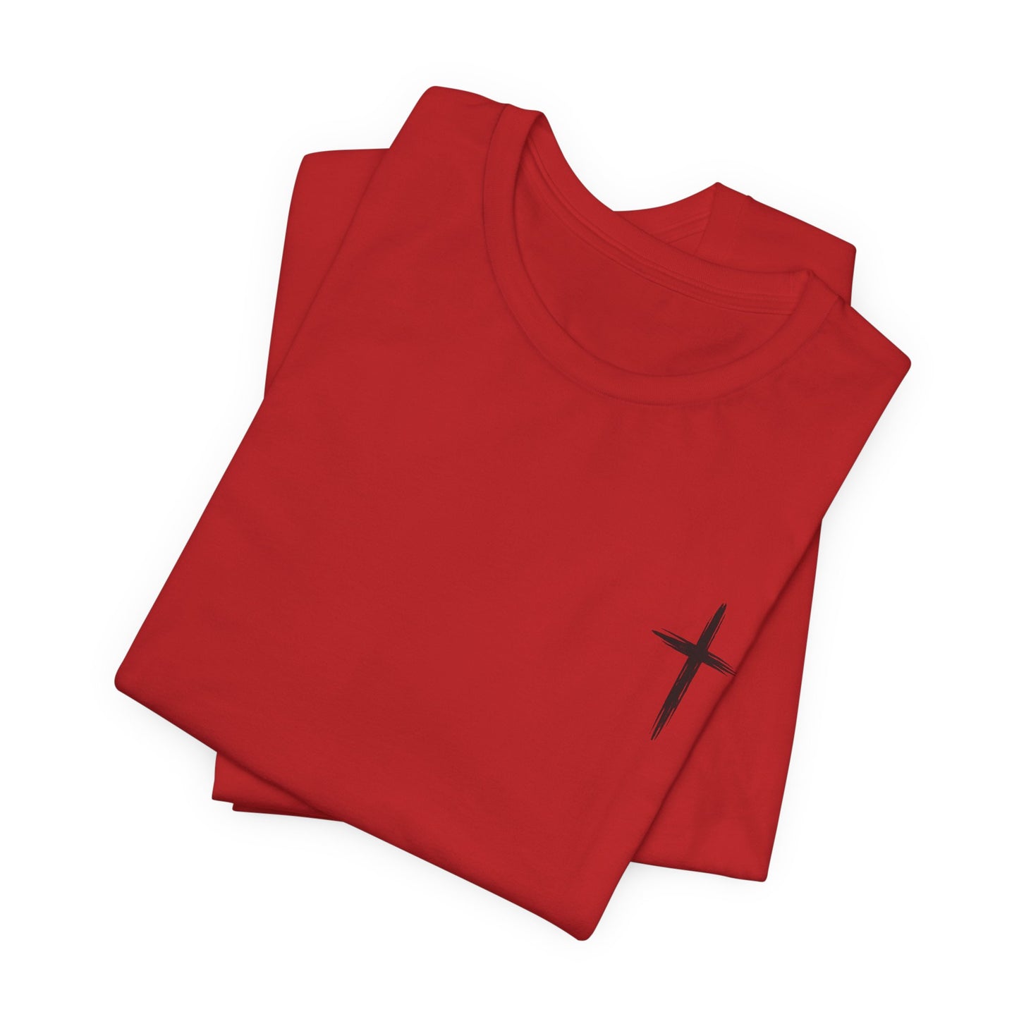 Christian Cross T-Shirt — “By His Wounds We Are Healed” Isaiah 53:5 Inspirational Tee