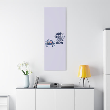 Patriotic Crab Canvas — "Holy Crab God Is Good" Wall Art
