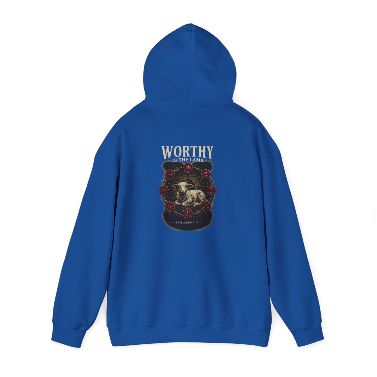 Worthy of the Lamb double print Hoodie – Christian Sheep & Roses Gospel Pullover