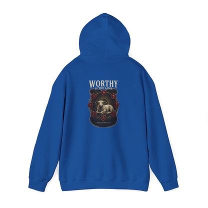 Worthy of the Lamb double print Hoodie – Christian Sheep & Roses Gospel Pullover
