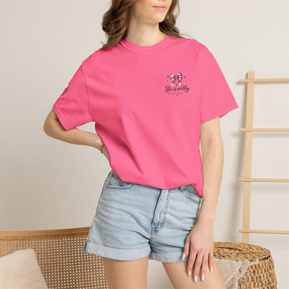 Butterfly Floral Graphic T-Shirt — 'Spread Your Wings' Chest Print