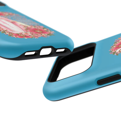 Religious Floral Phone Case — 'Blessed Virgin' Magnetic Impact-Resistant Case