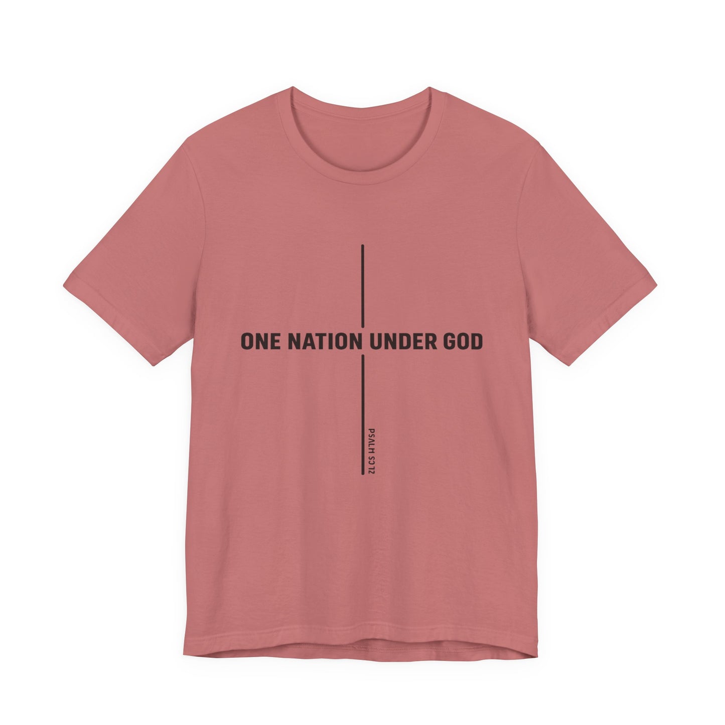Christian Fish Tee — Small Circular 'JESUS' Design, Faith Graphic Shirt