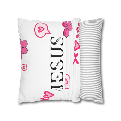 Created With A Purpose Square Pillowcase – Christian Inspirational Decorative Pillow
