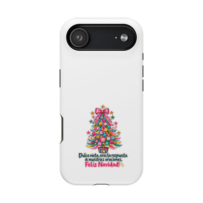 Spanish| Christmas Tree Phone Case - "Feliz Navidad" Spanish Holiday Magnetic Impact-Resistant Case