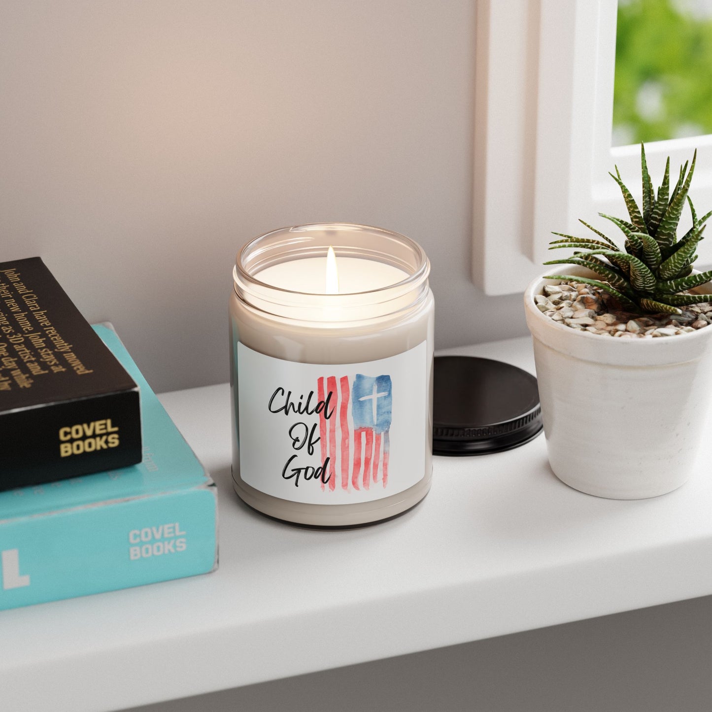 Blessed The Lord Soy Candle — Psalm 33:12 Patriotic Scented Candle (9oz)