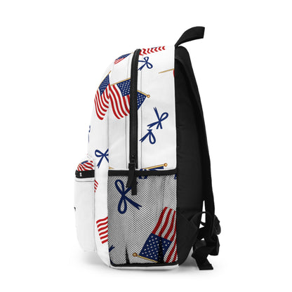 American Flag Backpack — Patriotic Stars & Stripes School Bag