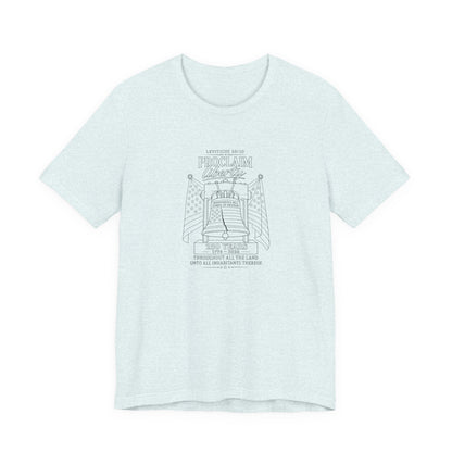 Leviticus 25:10 Tee – Minimalist Bible Verse Christian T-Shirt
