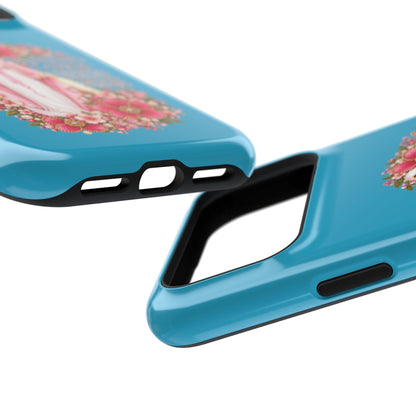 Religious Floral Phone Case — 'Blessed Virgin' Magnetic Impact-Resistant Case