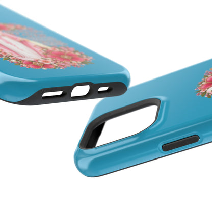 Religious Floral Phone Case — 'Blessed Virgin' Magnetic Impact-Resistant Case