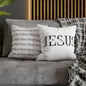 Jesus Is the Savior Pillowcase — Christian Faith Square Throw Pillow Cover
