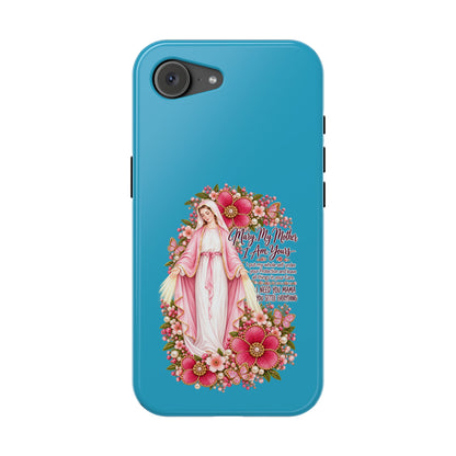 Religious Floral Phone Case — 'Blessed Virgin' Magnetic Impact-Resistant Case