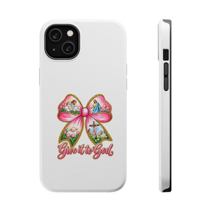Give It to God Phone Case — Floral Bow Christian iPhone Cover