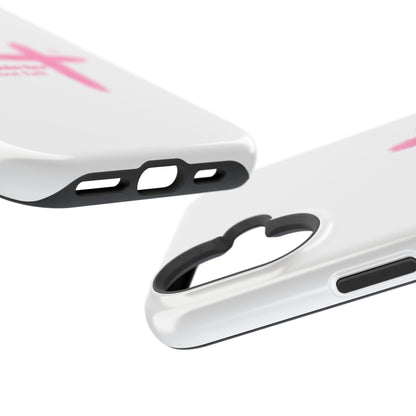 Phone Case — "God is within her, She will not fall" Pink Cross Magnetic Impact-Resistant Case
