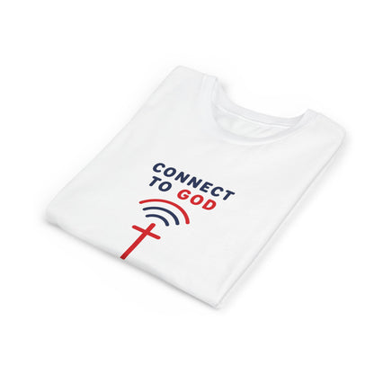 Youth Tee — "Connect to God" Prayer Wi-Fi Cross Shirt